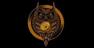 about conscious living - owl clock